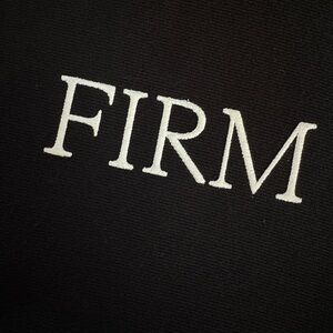 Black FIRM Logo hooded sweatshirt